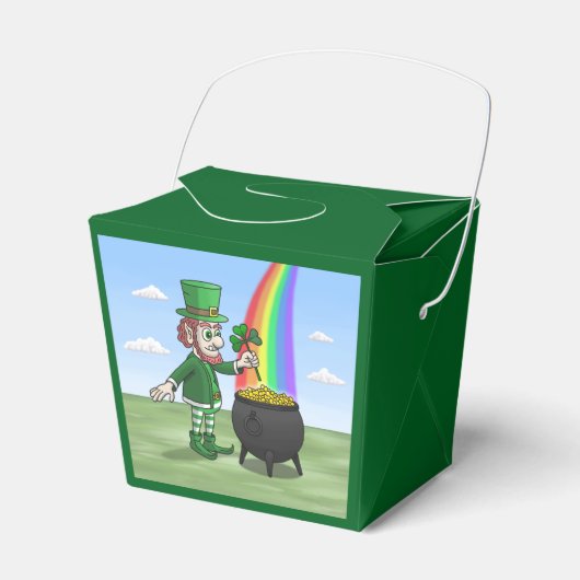 Het feest van de Leprechauns op St. Patrick's Day Bedankdoosjes (Voorkant Zijde)