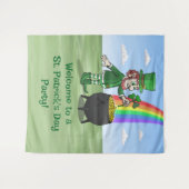 Het feest van de Leprechauns op St. Patrick's Day Wandkleed (Voorkant (horizontaal))