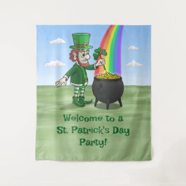 Het feest van de Leprechauns op St. Patrick's Day Wandkleed