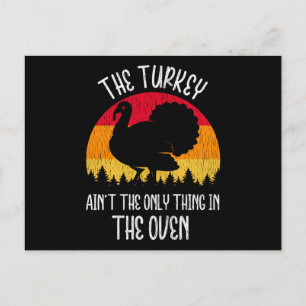 Het feest van de Thanksgiving in Oven Briefkaart