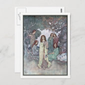 Het feest van de tuin door Edmund Dulac Briefkaart (Voorkant / Achterkant)