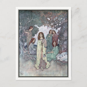 Het feest van de tuin door Edmund Dulac Briefkaart