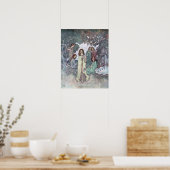 Het feest van de tuin door Edmund Dulac Poster (Keuken)