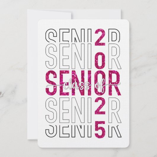 Het feest van het Afstuderen van 2025 Kaart (Voorkant)