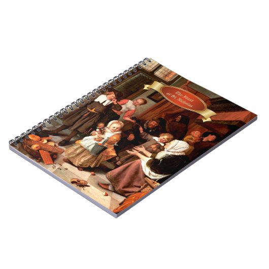 Het feest van Sint-Nicolaas. Fine Art CadeauNotiti Notitieboek (Linkerzijde)