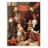 Het feest van Sint-Nicolaas. Fine Art CadeauNotiti Notitieboek (Voorkant)
