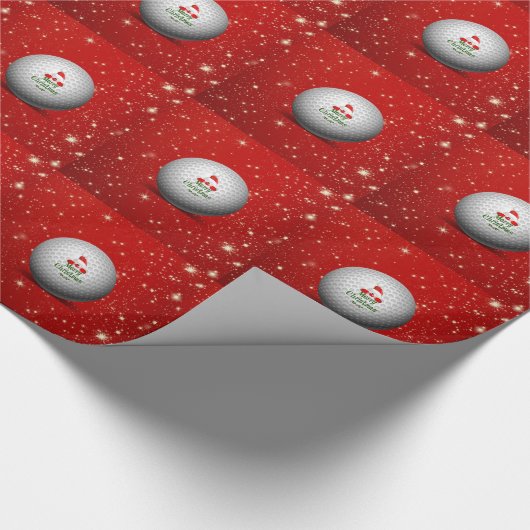 Het feestelijke kerstontwerp van de Golfers — het  Cadeaupapier (Hoek)