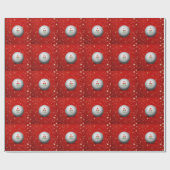 Het feestelijke kerstontwerp van de Golfers — het  Cadeaupapier (Vlak)