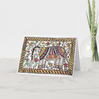 Het feestelijke Wenskaart van de Olifant Kaart