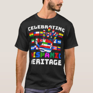 Het feestvieren van het Latijns-Amerikaanse erfgoe T-shirt