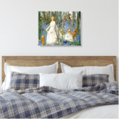 Het feiale hout canvas afdruk (Insitu (Slaapkamer))