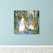 Het feiale hout canvas afdruk (Insitu (Houten vloer))