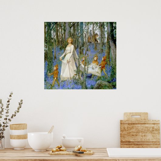 Het feiale hout poster (Keuken)