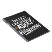 Het feit dat ik een volwassene ben, is hilarisch: notitieboek (Rechterzijde)