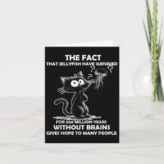 Het feit dat kwallen hebben overleefd voor 650 mol kaart (Voorkant)