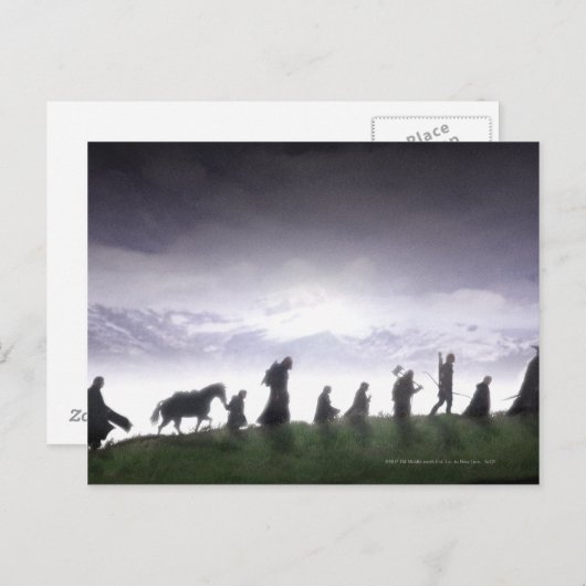 Het Fellowship van de Ring Briefkaart (Voorkant / Achterkant)