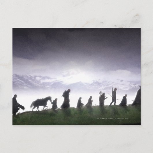 Het Fellowship van de Ring Briefkaart (Voorkant)