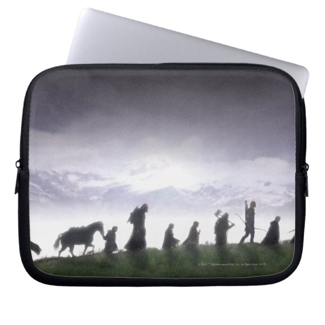Het Fellowship van de Ring Laptop Sleeve (Voorkant)