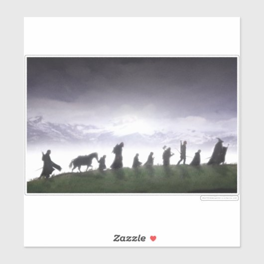 Het Fellowship van de Ring Sticker (Vel)