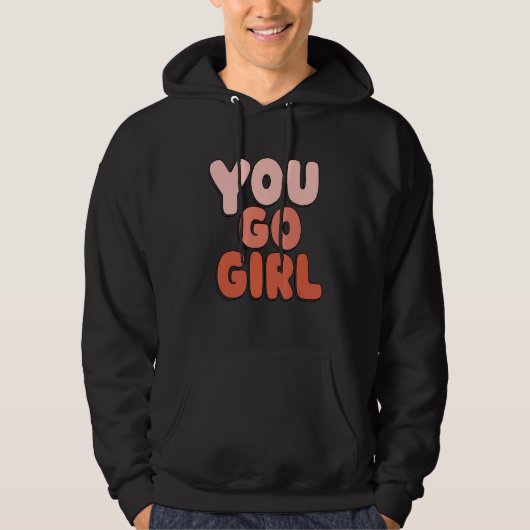Het feministisch ontwerp van het citaat van meisje hoodie (Voorkant)