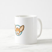 Het fennec vos embleem koffiemok (Voorkant rechts)