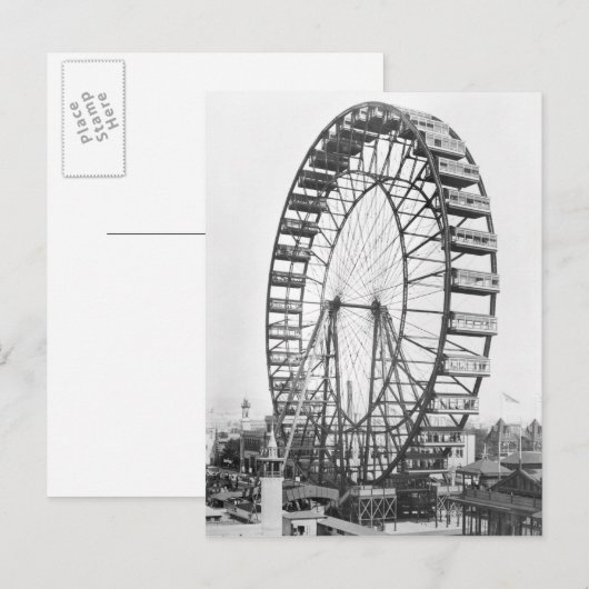 Het ferris-wiel in de Columbia van de wereld Briefkaart (Voorkant / Achterkant)