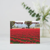 Het Festival van de tulp Briefkaart (Staand voorkant)