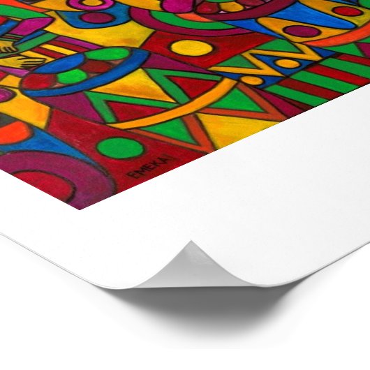 Het festival van Emeka. Poster (Hoek)