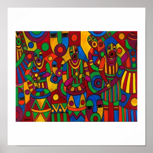 Het festival van Emeka. Poster (Voorkant)