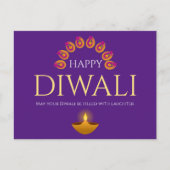 Het festival van Lights Diwali Hindu Briefkaart (Voorkant)