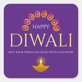 Het festival van Lights Diwali Hindu Vierkante Sticker
