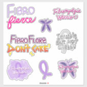 Het Fibromyalgia Warrior Variety Pack Sticker (Vel)