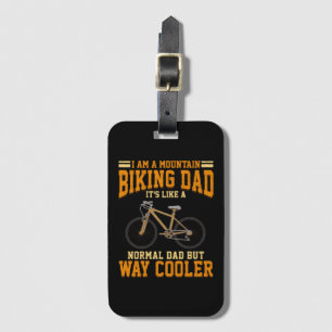 Het fietsen van pap Berg Biker Pap is als normaal Bagagelabel