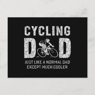 Het fietsen van pap schetsen voor vader die een ki briefkaart