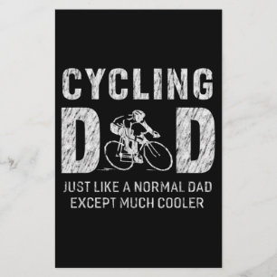 Het fietsen van pap schetsen voor vader die een ki briefpapier