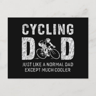 Het fietsen van pap schetsen voor vader die een ki feestdagenkaart