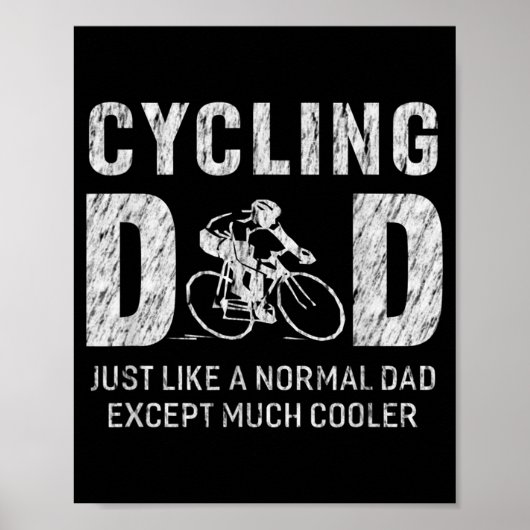 Het fietsen van pap schetsen voor vader die een ki poster (Voorkant)