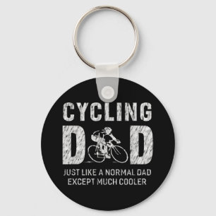 Het fietsen van pap schetsen voor vader die een ki sleutelhanger