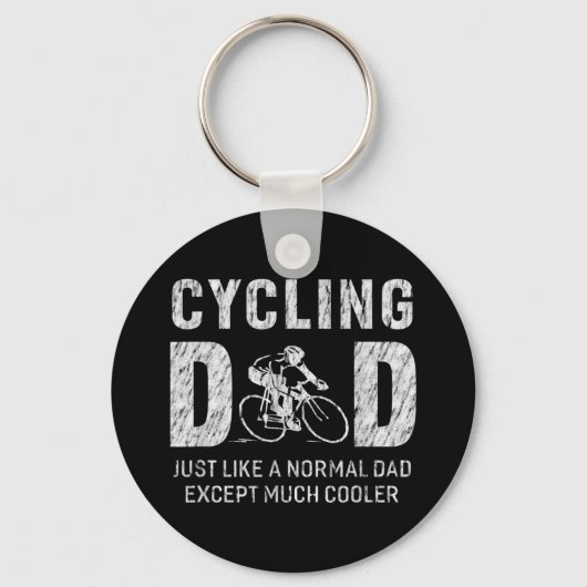 Het fietsen van pap schetsen voor vader die een ki sleutelhanger (Voorkant)