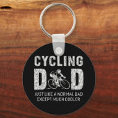 Het fietsen van pap schetsen voor vader die een ki sleutelhanger (Voorkant)