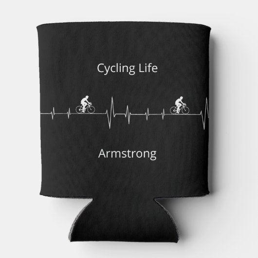 Het fietsleven, Aanpasbare Hartslag Blikjeskoeler (Achterkant)