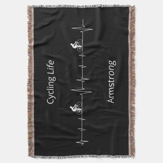 Het fietsleven, Aanpasbare Hartslag Deken (Voorkant Verticaal)