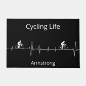 Het fietsleven, Aanpasbare Hartslag Deurmat (Voorkant)