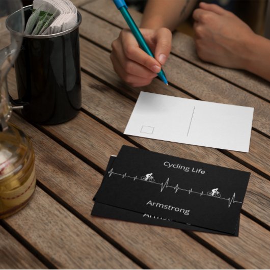 Het fietsleven, Aanpasbare Hartslag Feestdagenkaart