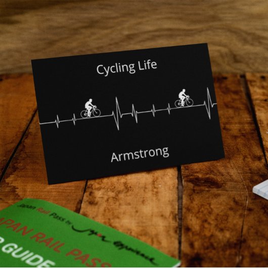 Het fietsleven, Aanpasbare Hartslag Feestdagenkaart