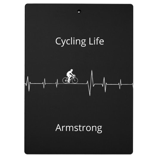 Het fietsleven, Aanpasbare Hartslag Klembord (Achterkant)