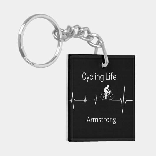 Het fietsleven, Aanpasbare Hartslag Sleutelhanger (Voorkant Links)