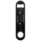 Het fietsleven, Aanpasbare Hartslag Speed Flessenopener (Voorkant)