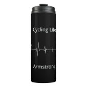 Het fietsleven, Aanpasbare Hartslag Thermosbeker (Voorkant)