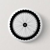 Het fietspad. ronde button 5,7 cm (Voorkant)